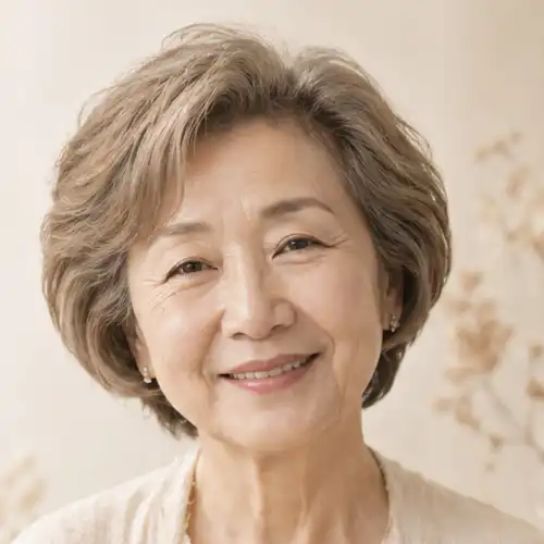 母の人生記録を想起させる女性ポートレート